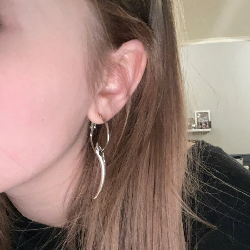 Gothic Halloween Vampire Fang Earrings