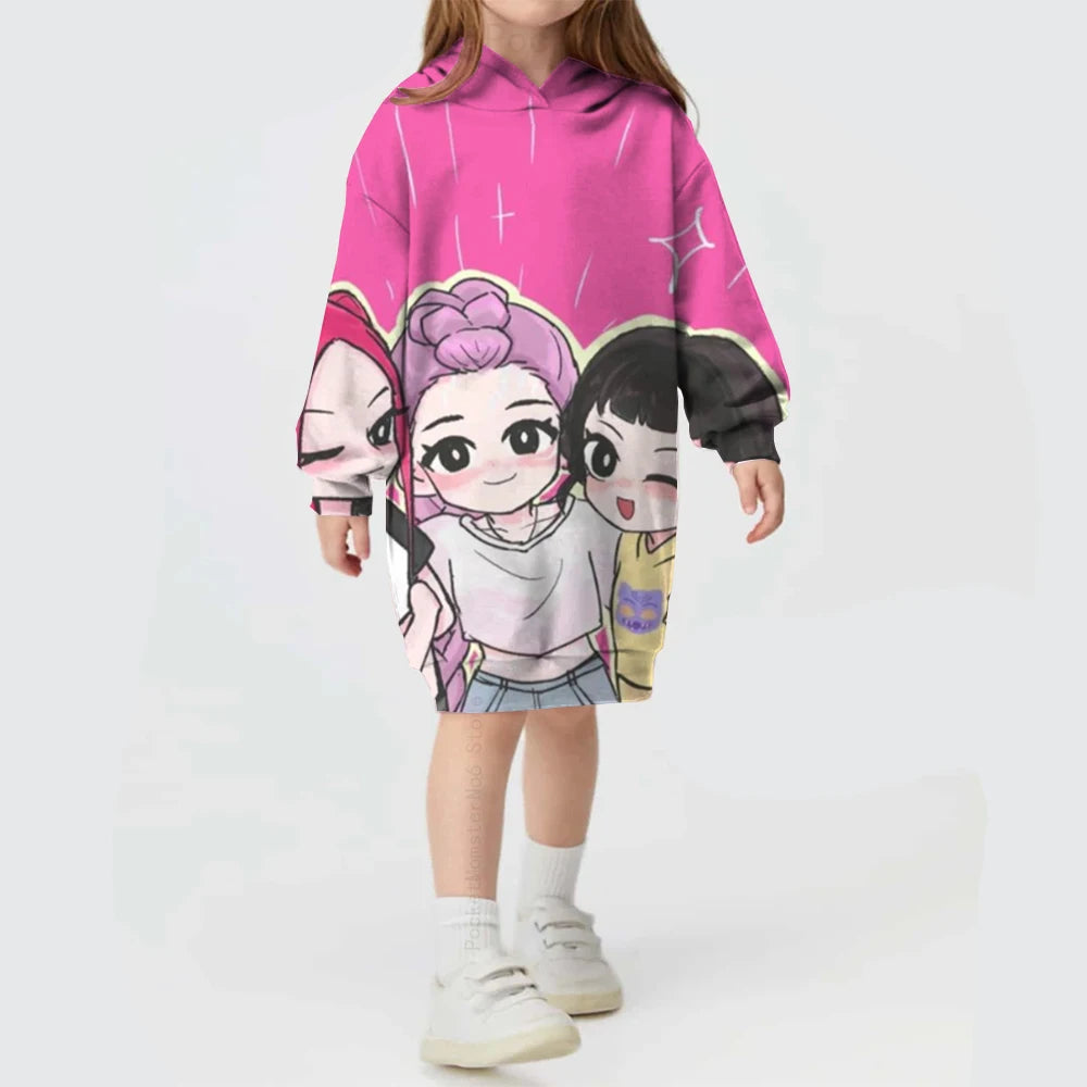 KPop Demon Hunters Huntrix Dress Long Jumper Sweater K-pop clothes
