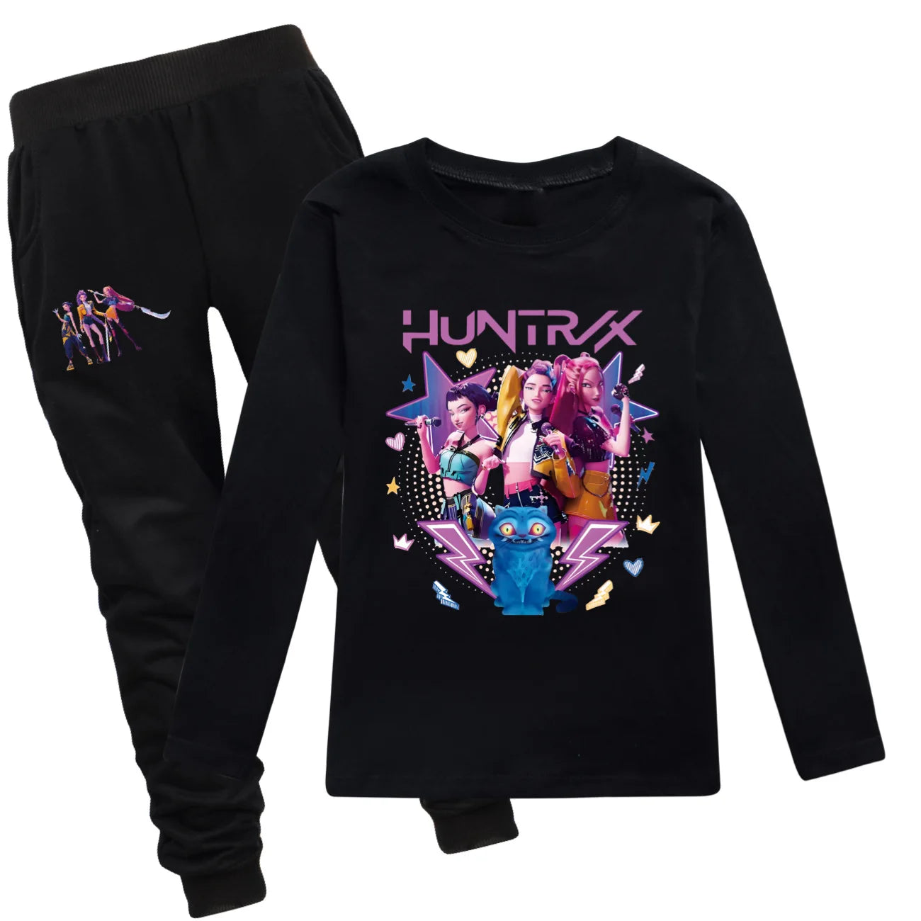 KPop Demon Hunters Huntrix Top T Shirt Kids T-shirt Rumi Clothes Mira Zoey Long Sleeved