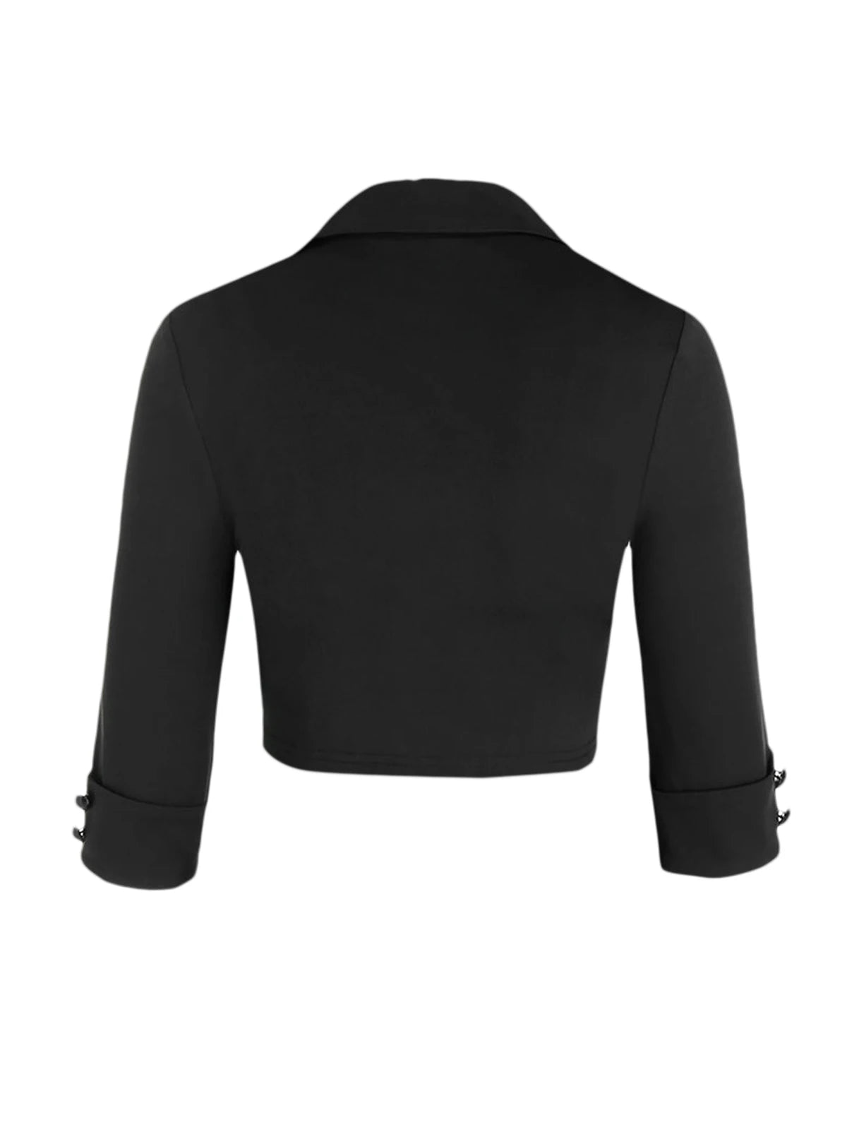 Black Gothic Vintage Cropped Jacket Bolero