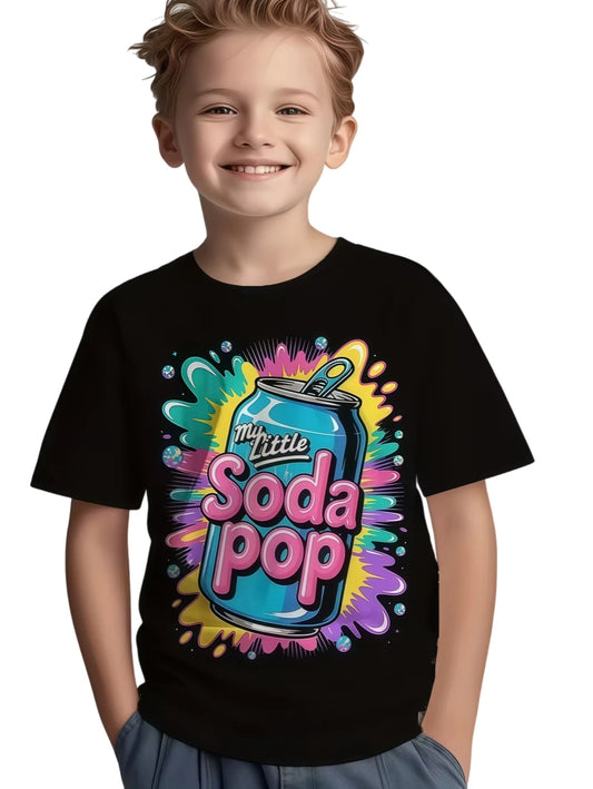 Soda Pop T-Shirt Saja Boys KPop Demon Hunters Clothes Summer Top