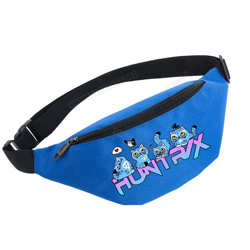 KPop Demon Hunters Waist Bum Bag Kids Fanny Packs Huntrix Merch Gifts