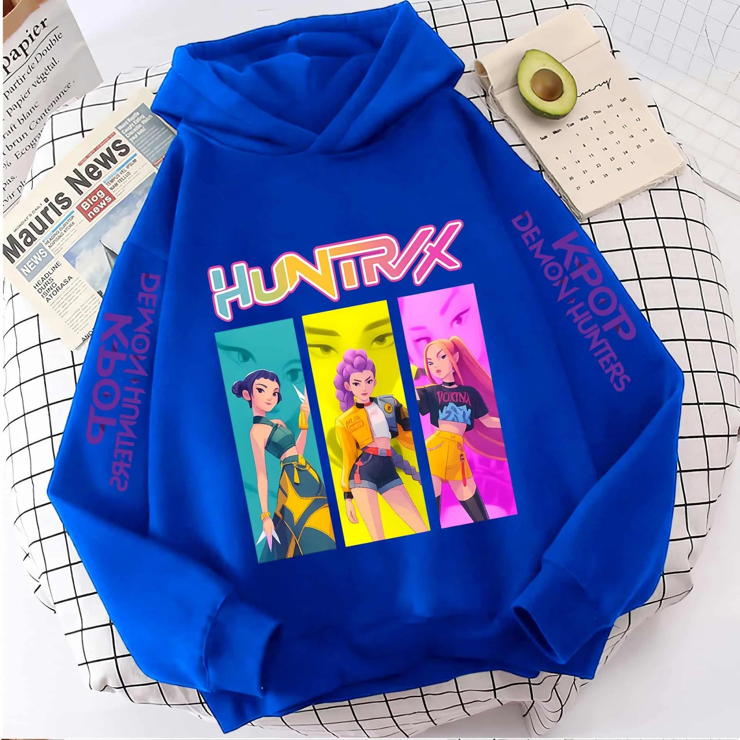 KPop Demon Hunters Sweatshirt Hoodie Tops Huntix Clothes Merch Gifts