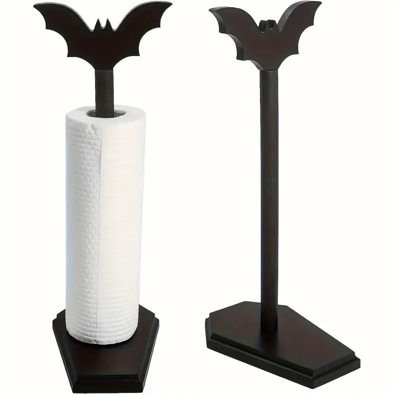 Bat Paper Towel Toilet Roll Holder - Halloween Decor for Kitchen and Bathroom