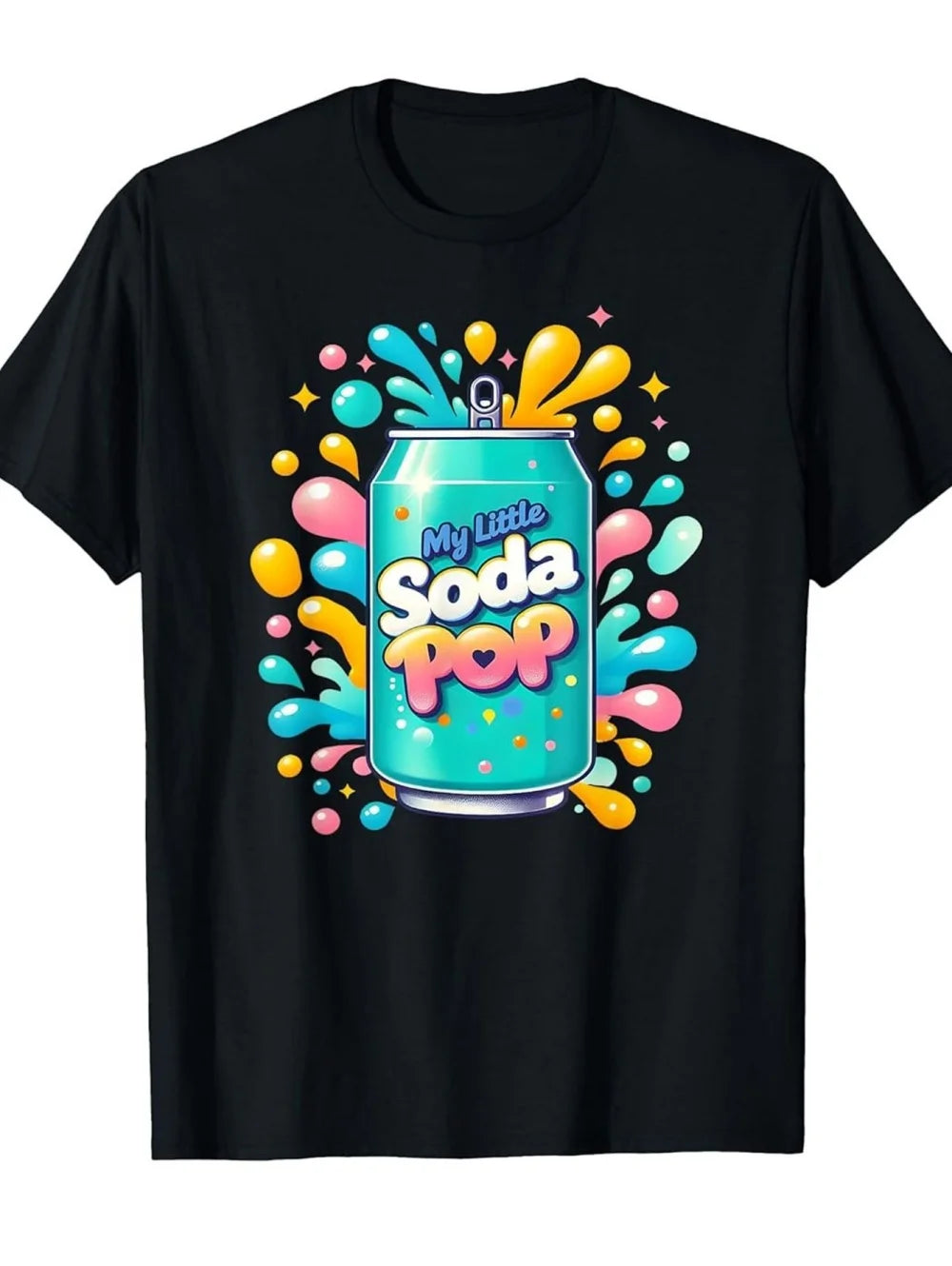Soda Pop T-Shirt Saja Boys KPop Demon Hunters Clothes Summer Top