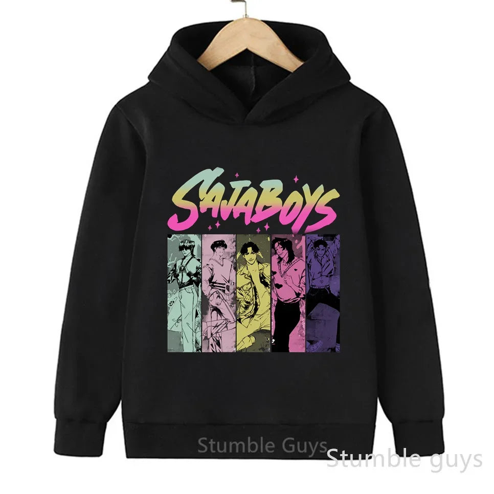 Kpop Demon Hunters Hoodie Set Huntrix Sweatshirts Tracksuit Joggers K-pop Clothes Merch