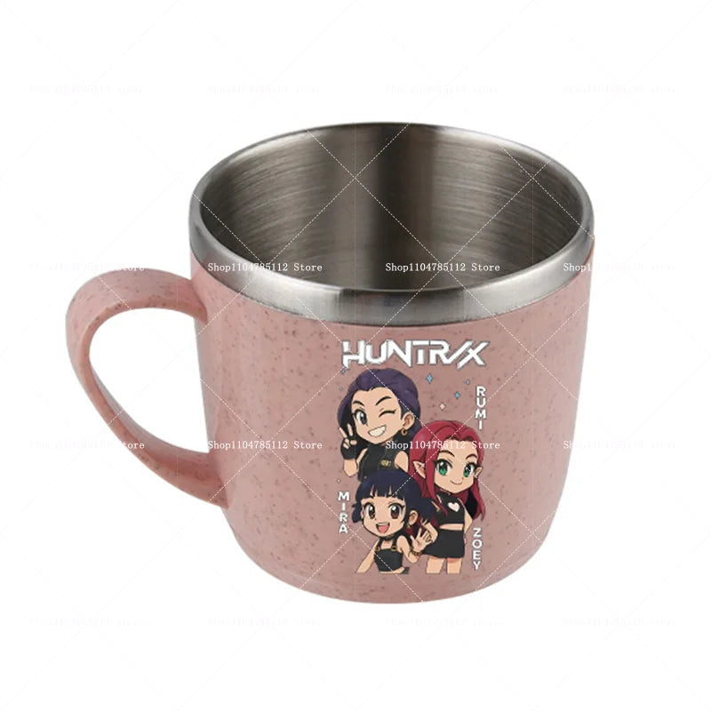 KPop Demon Hunters Stainless Steel Camping Cup Water Bottle Mug Merch Gifts K-Pop