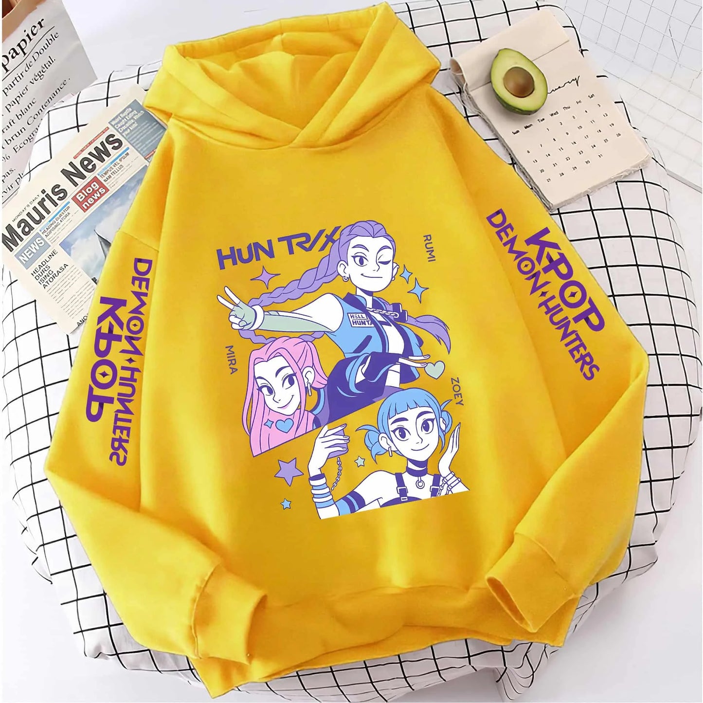 KPop Demon Hunters Sweatshirt Hoodie Tops Huntix Clothes Merch Gifts