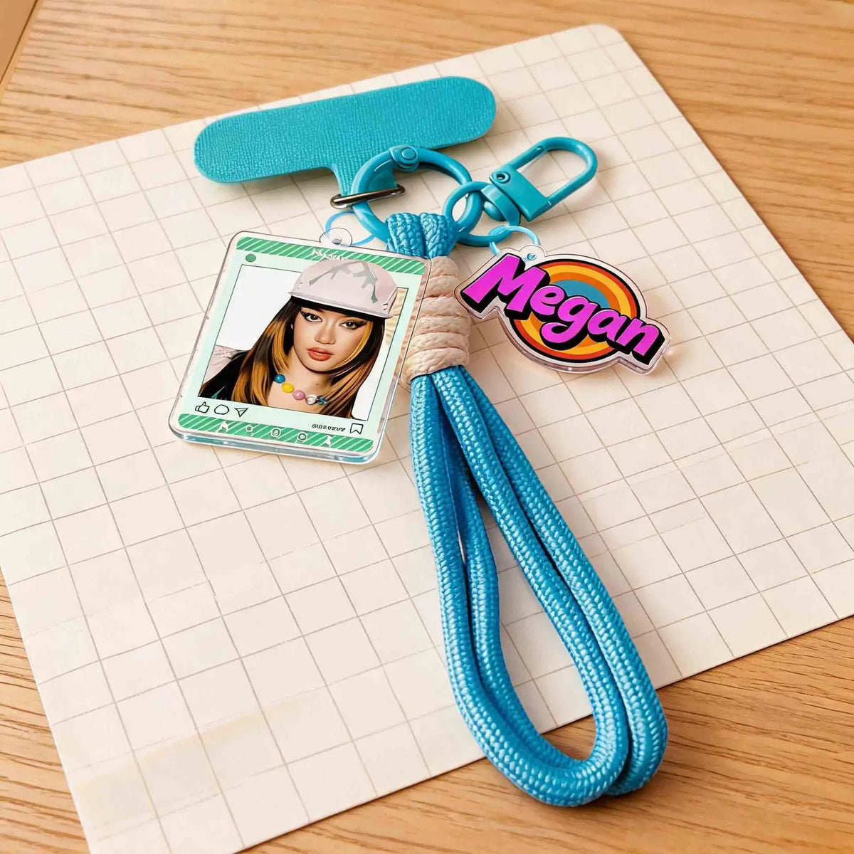Katseye Keychain Kpop Phone Lanyard Strap Accessory Bag Girl Group Lana Megan Sophia