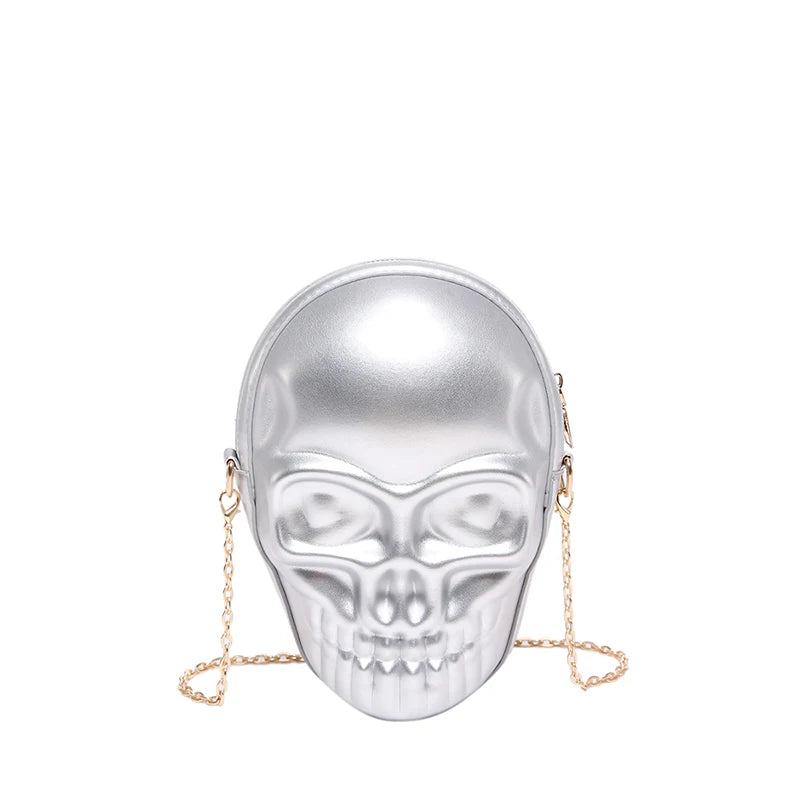 Punk Gothic Skull Purse Handbag Pouch