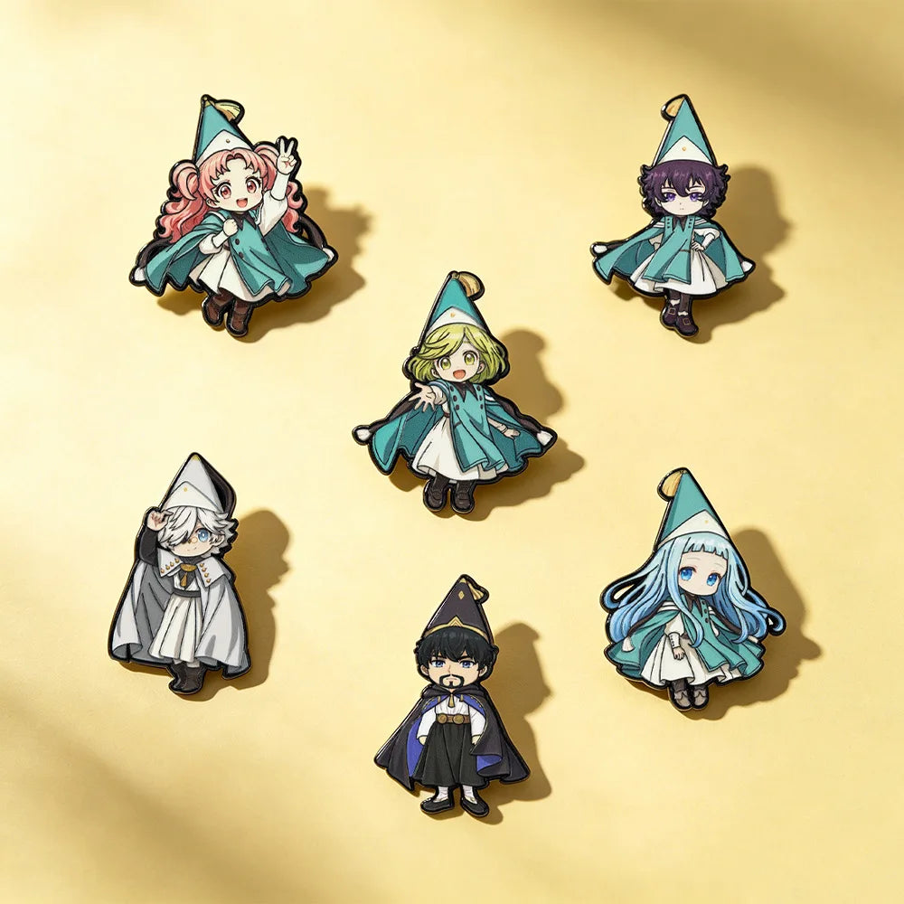 Witch Hat Atelier Enamel Pin Badges Anime Cosplay Coco Agott Tetia Richeh Qifrey Olruggio Pins Cute Brooches Friends Gifts