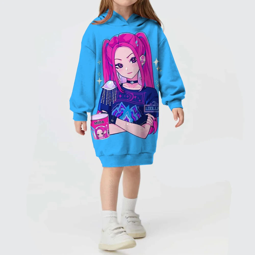 KPop Demon Hunters Huntrix Dress Long Jumper Sweater K-pop clothes