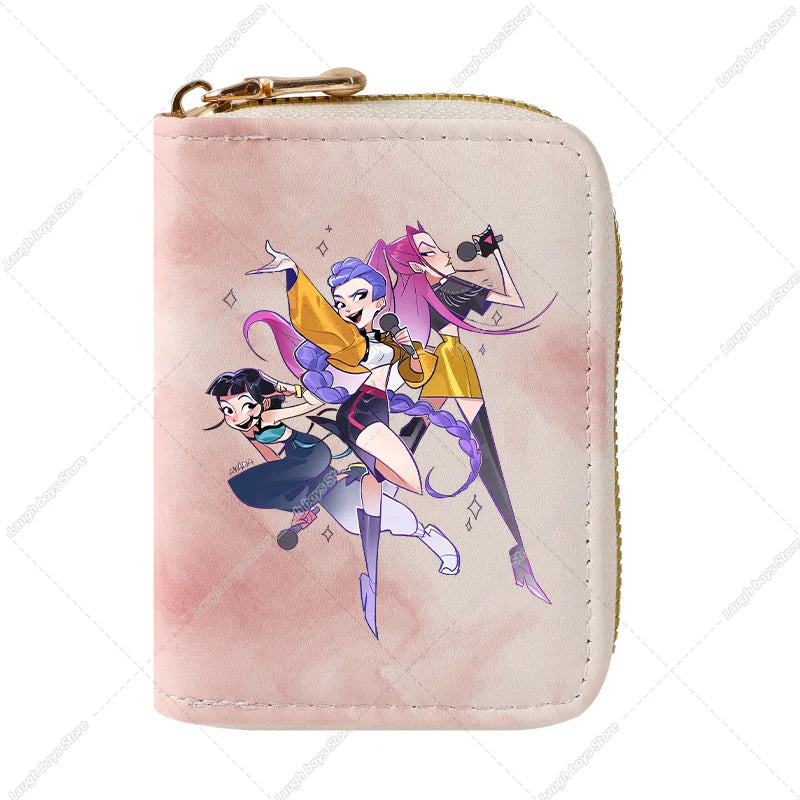 KPop Demon Hunters Fashion Wallets Huntrix Coin Money Cards Purse Rumi Mira Zoey Merch