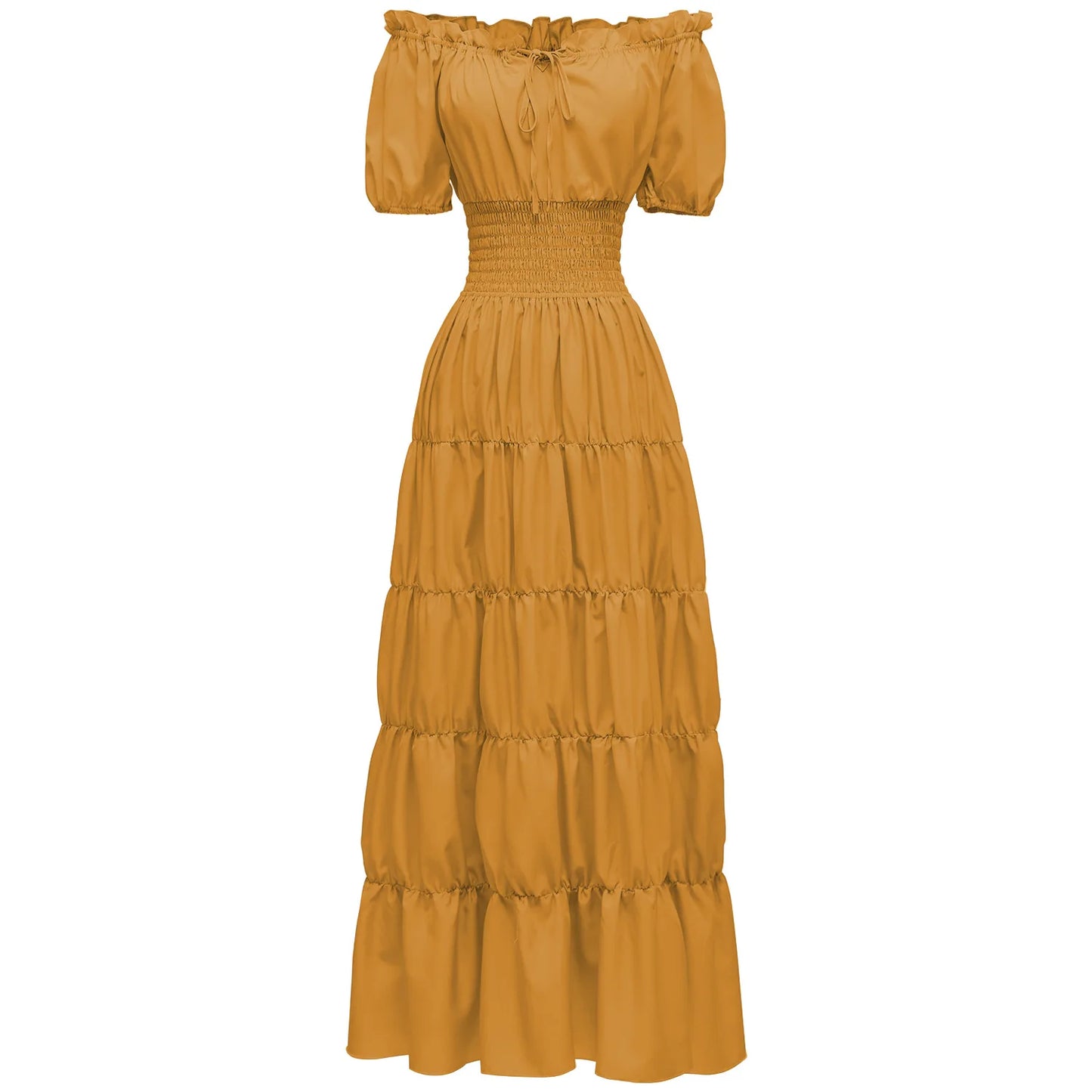 Medieval Renaissance Steampunk Maid Chemise Long Petticoat Dress