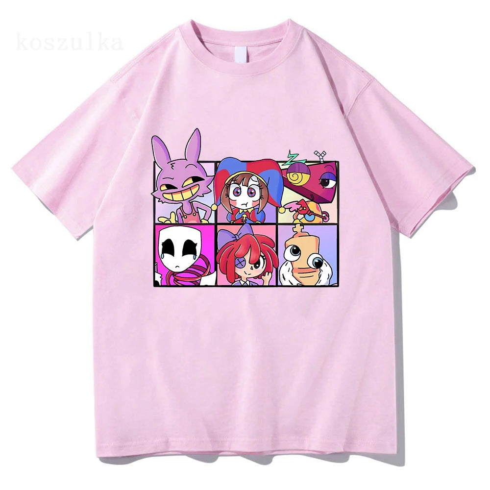THE AMAZING DIGITAL CIRCUS Print T-Shirt Men Women TADC Clothes Pomni Jax Kinger