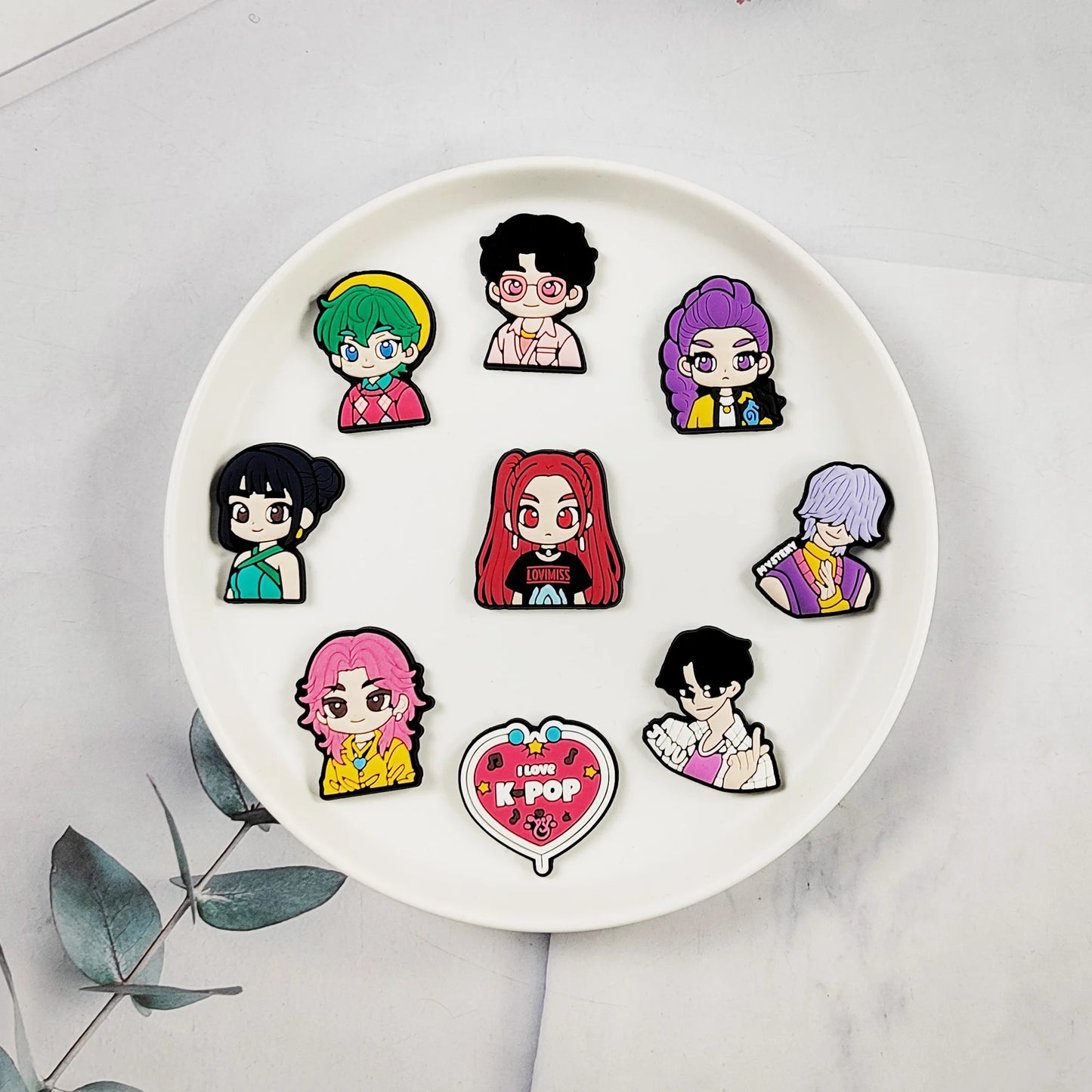 K-POP Demon Hunters Croc Charms Huntrix Saja Boys Rumi Derpy Shoe Charms Accessories