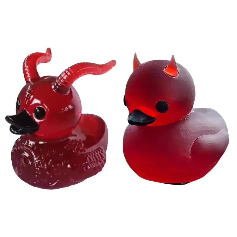 Devil Duck Gothic Punk Collectible Ducks Satan Duck Ornament