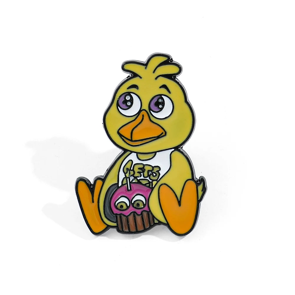 FNAF Brooch Five Night's At Freddy Enamel Pins Foxy Bonnie Animal Brooch