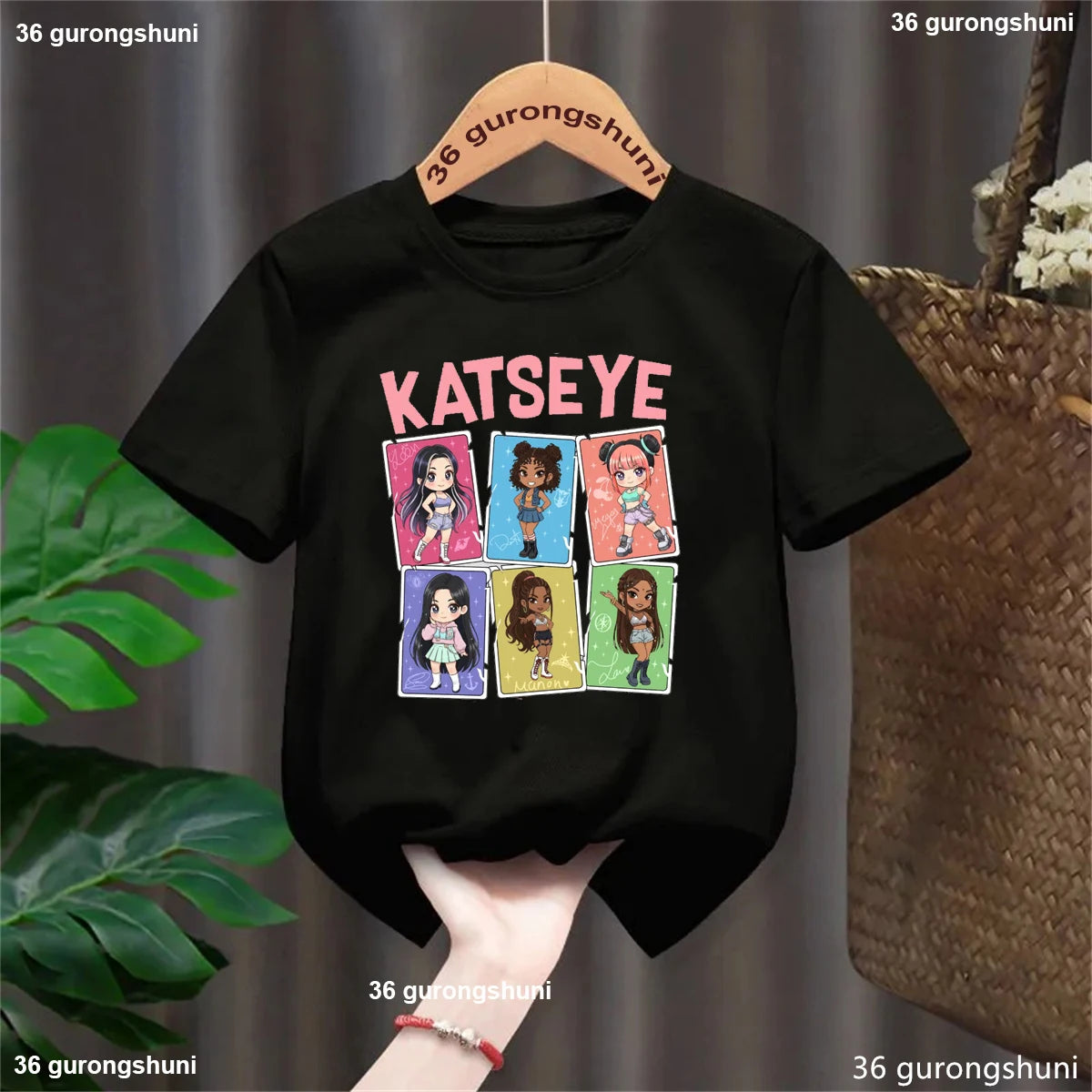 KATSEYE Music KPop Band Singer T-Shirt Boys/Girls Cute Kids K-Pop Clothes