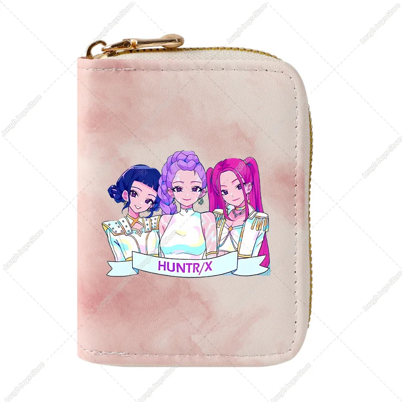 KPop Demon Hunters Fashion Wallets Huntrix Coin Money Cards Purse Rumi Mira Zoey Merch