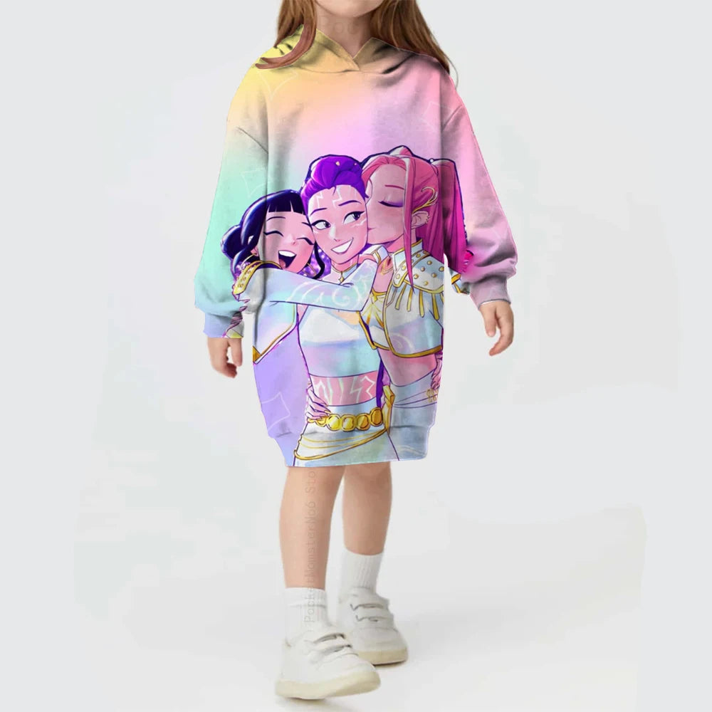 KPop Demon Hunters Huntrix Dress Long Jumper Sweater K-pop clothes