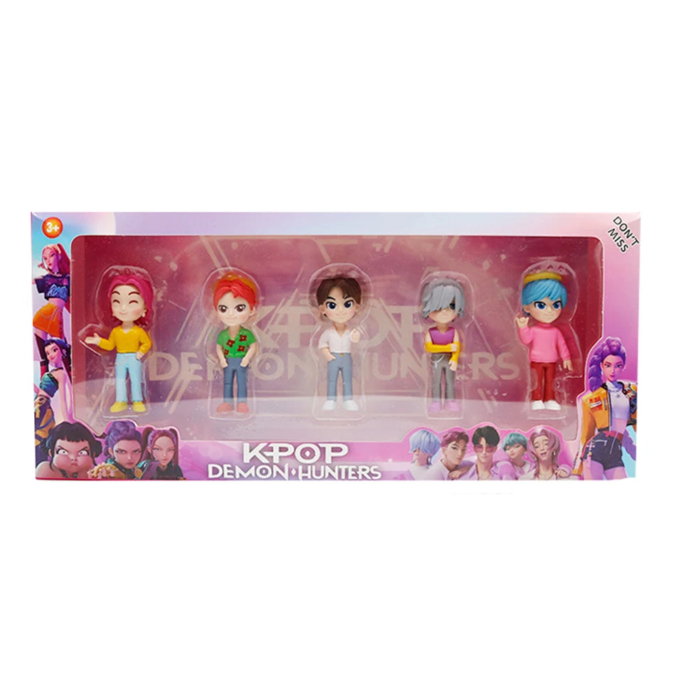 Kpop Demon Hunters Rumi Zoe Mira Figures Huntrix Toys Saja Boys Dolls K-pop