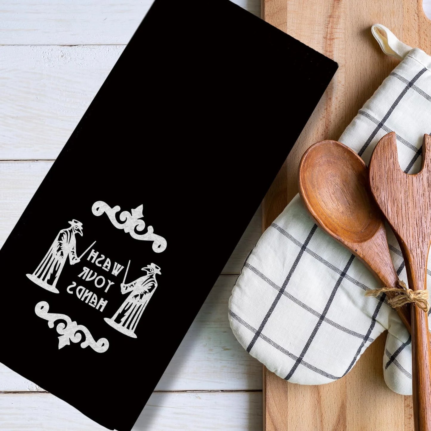 Halloween Hand Towels Gifts Bathroom Kitchen Gothic Horror Home Decor