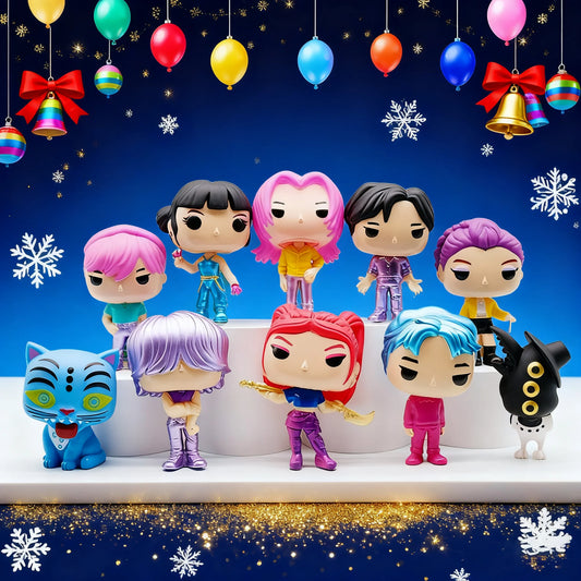 10pcs/set KPOP Figurine Series K-pop Demon Hunters Character Toys Figures Funko Collectible Gifts