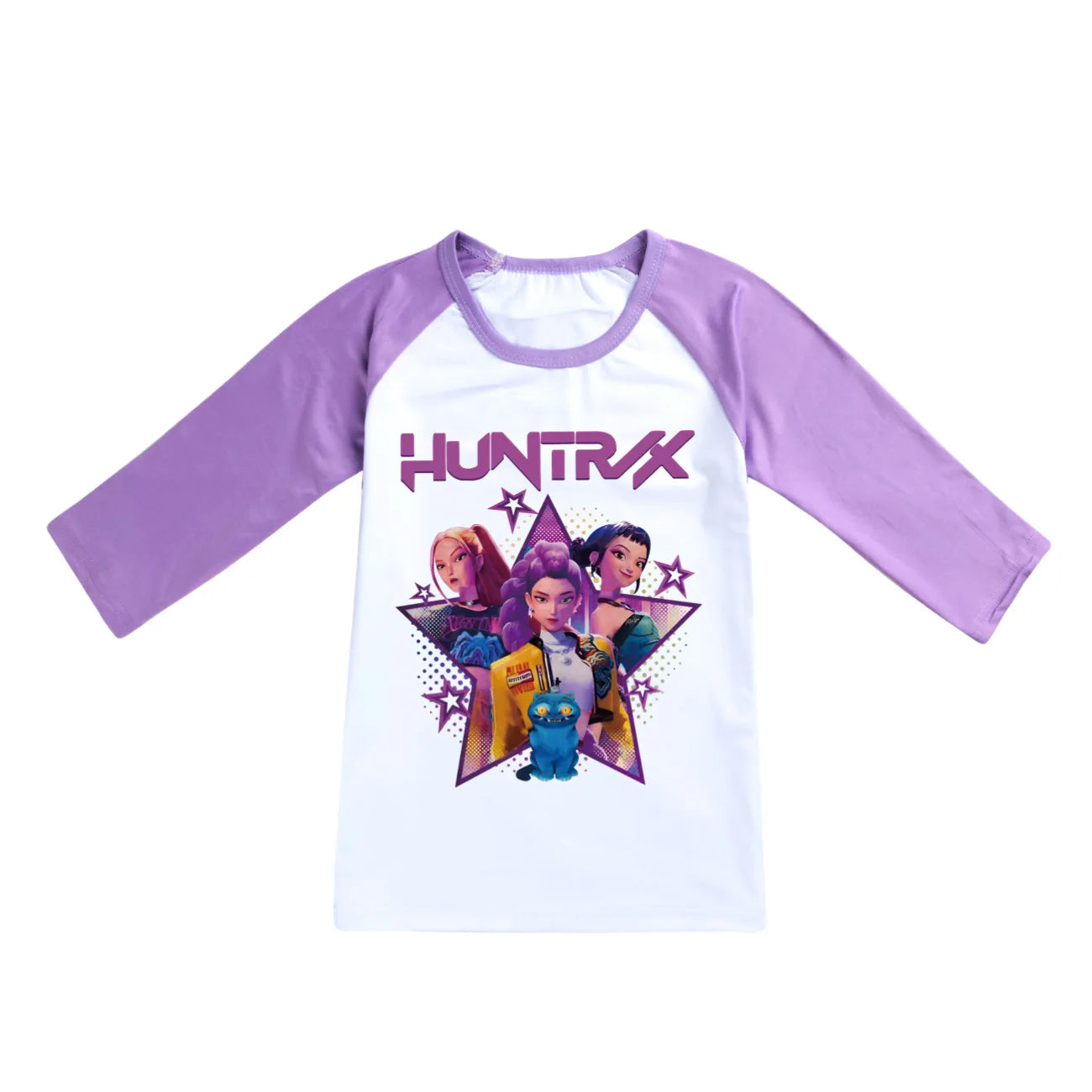 KPop Demon Hunters Top Huntrix Long Sleeved T-Shirt Kids Clothes Rumi