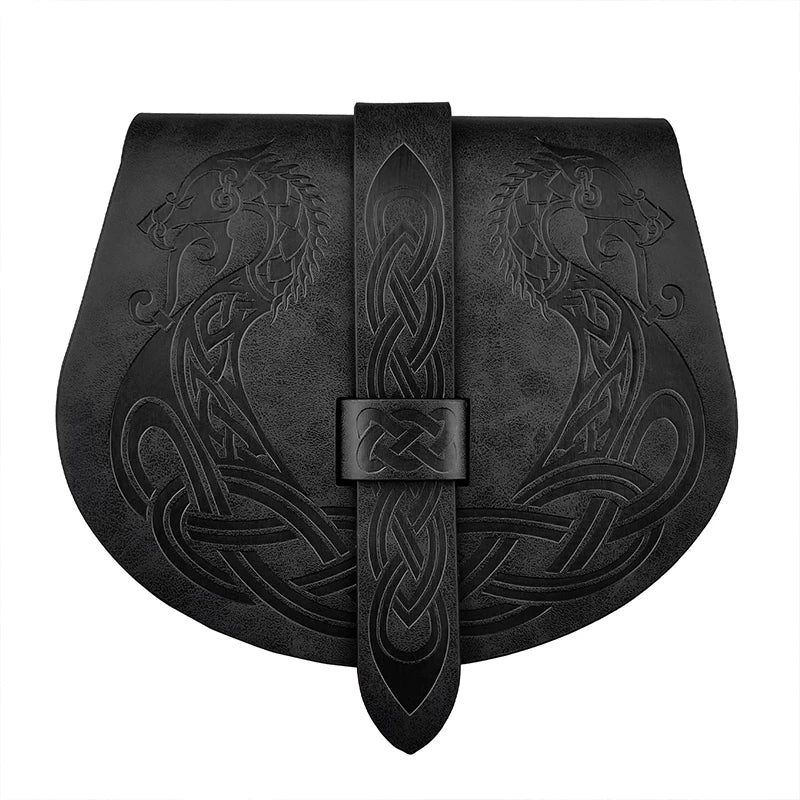 Unisex Steampunk Medieval Viking Punk Style Fanny Pack Belt Bag Saddle Bag Cosplay Prop