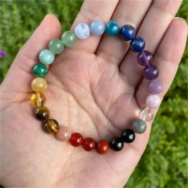 7 Chakra Beads Bracelet Mindfulness and Healing Energy Crystals Jewellery