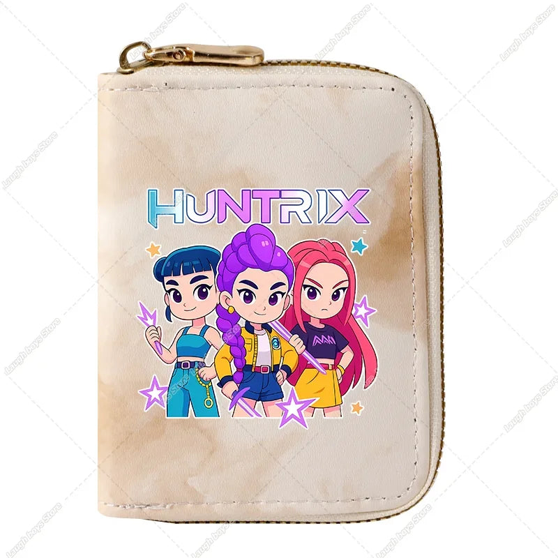 KPop Demon Hunters Fashion Wallets Huntrix Coin Money Cards Purse Rumi Mira Zoey Merch