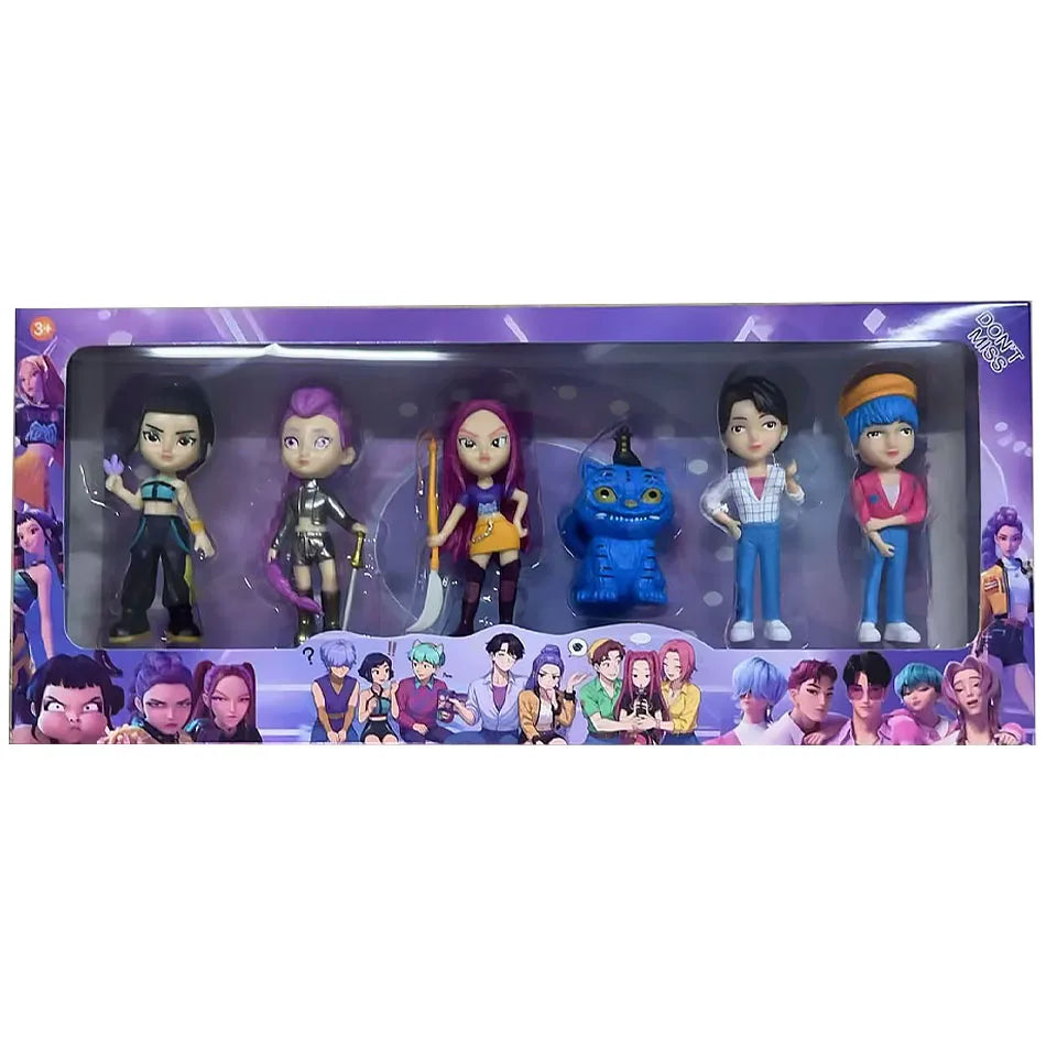 Kpop Demon Hunters Rumi Zoe Mira Figures Huntrix Toys Saja Boys Dolls K-pop