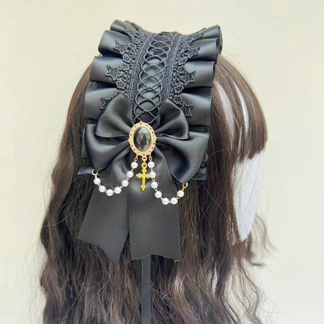 Victorian Gothic Lolita Headdress Maid Hair Accessories Cute Cosplay