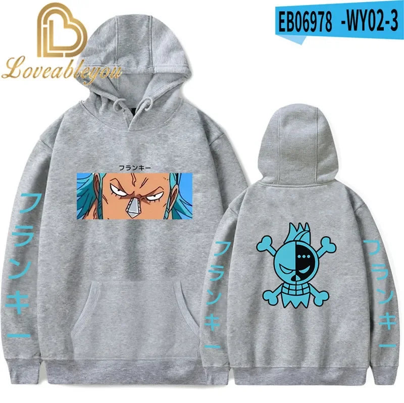 One Piece Manga Straw Hat Pirates Hoodie Sweatshirt Anime Monkey D. Luffy Merch