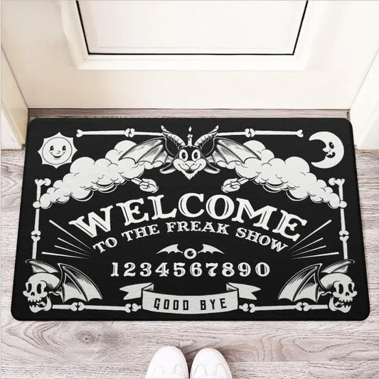 Halloween Gothic Ouija Board Welcome Door Mat