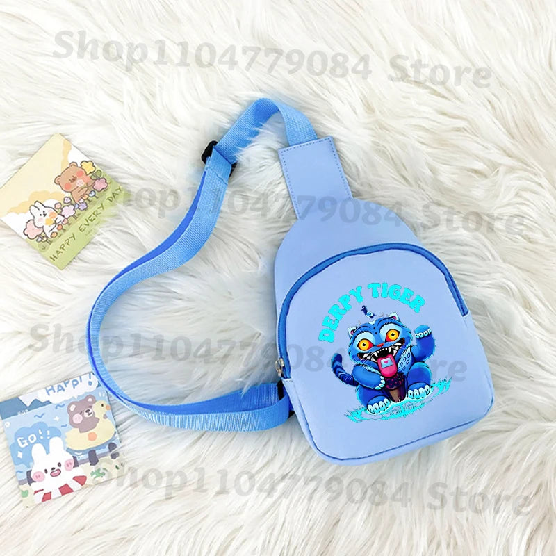 Kpop Demon Hunters Kawaii Chest Pack Rumi Huntrix Backpack Kids Shoulder Bag Pouch