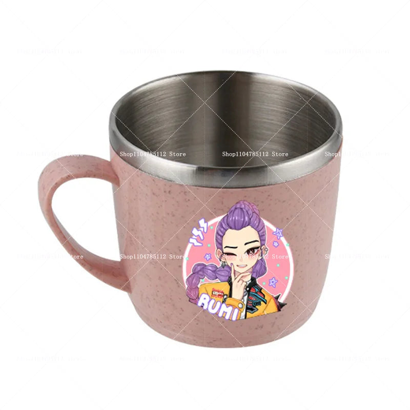 KPop Demon Hunters Stainless Steel Camping Cup Water Bottle Mug Merch Gifts K-Pop