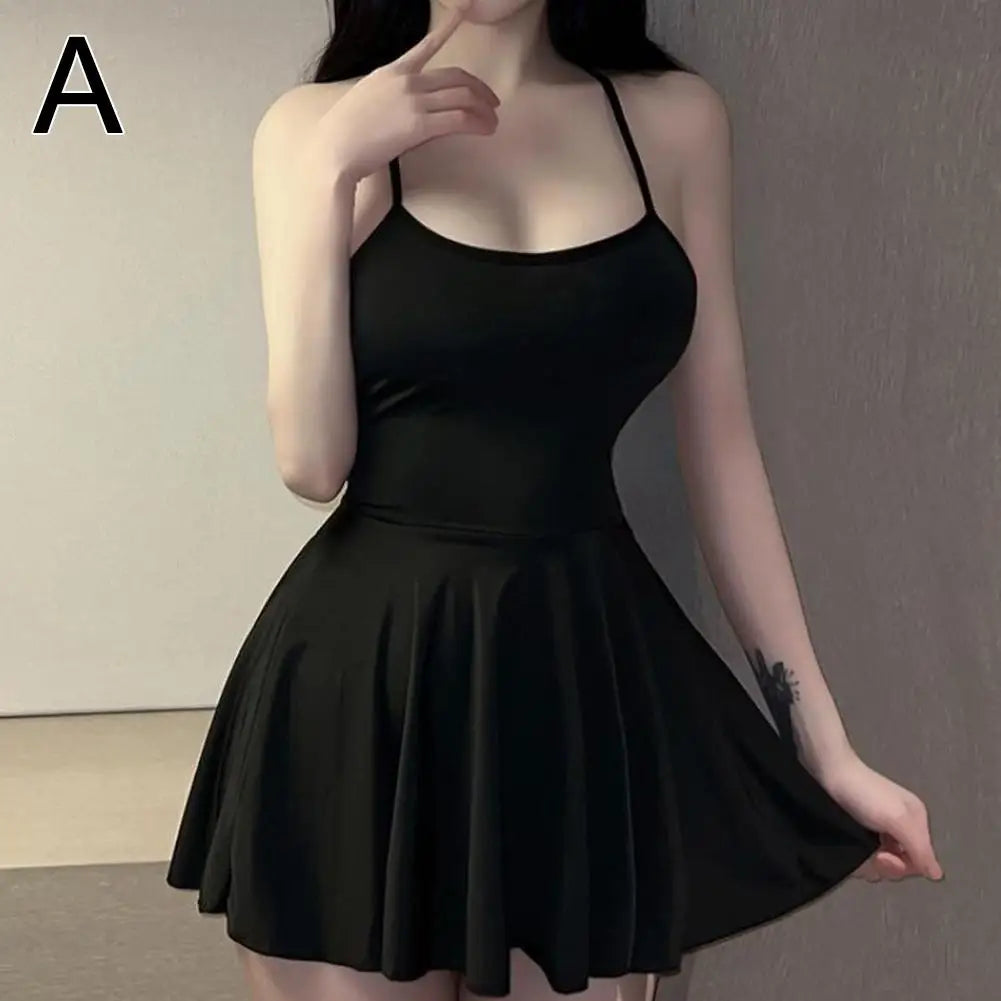 Sexy Clubwear Party Mini Swing Skater Dress Vest Top Women
