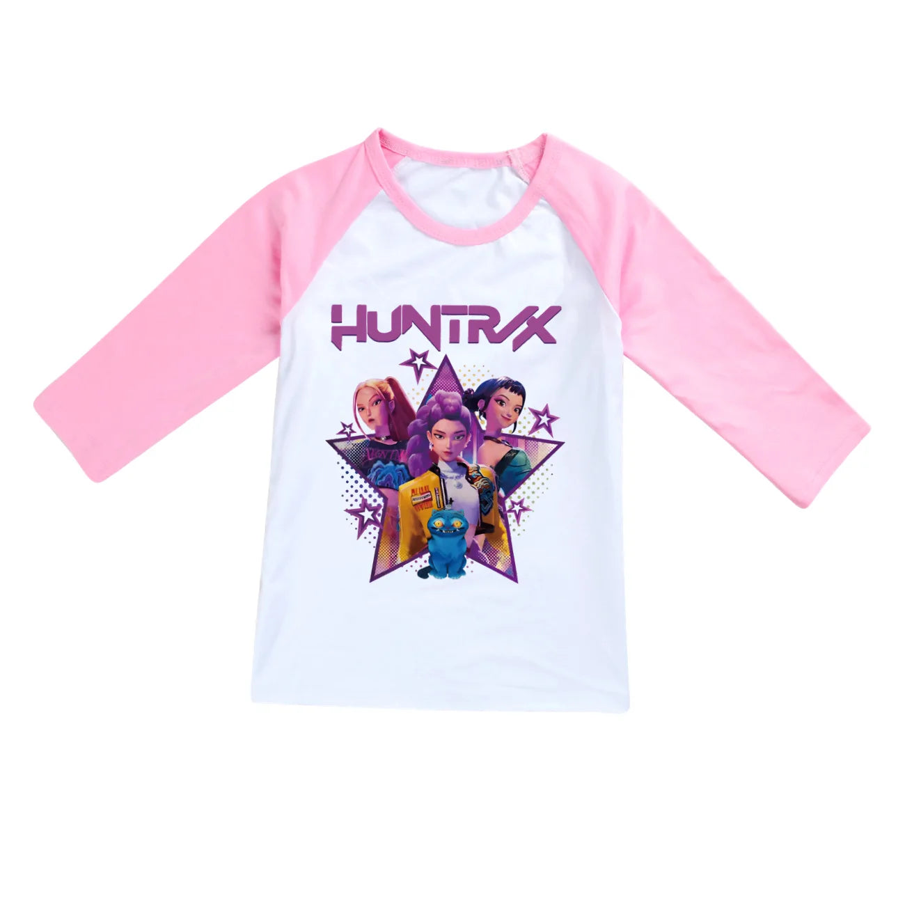 KPop Demon Hunters Top Huntrix Long Sleeved T-Shirt Kids Clothes Rumi