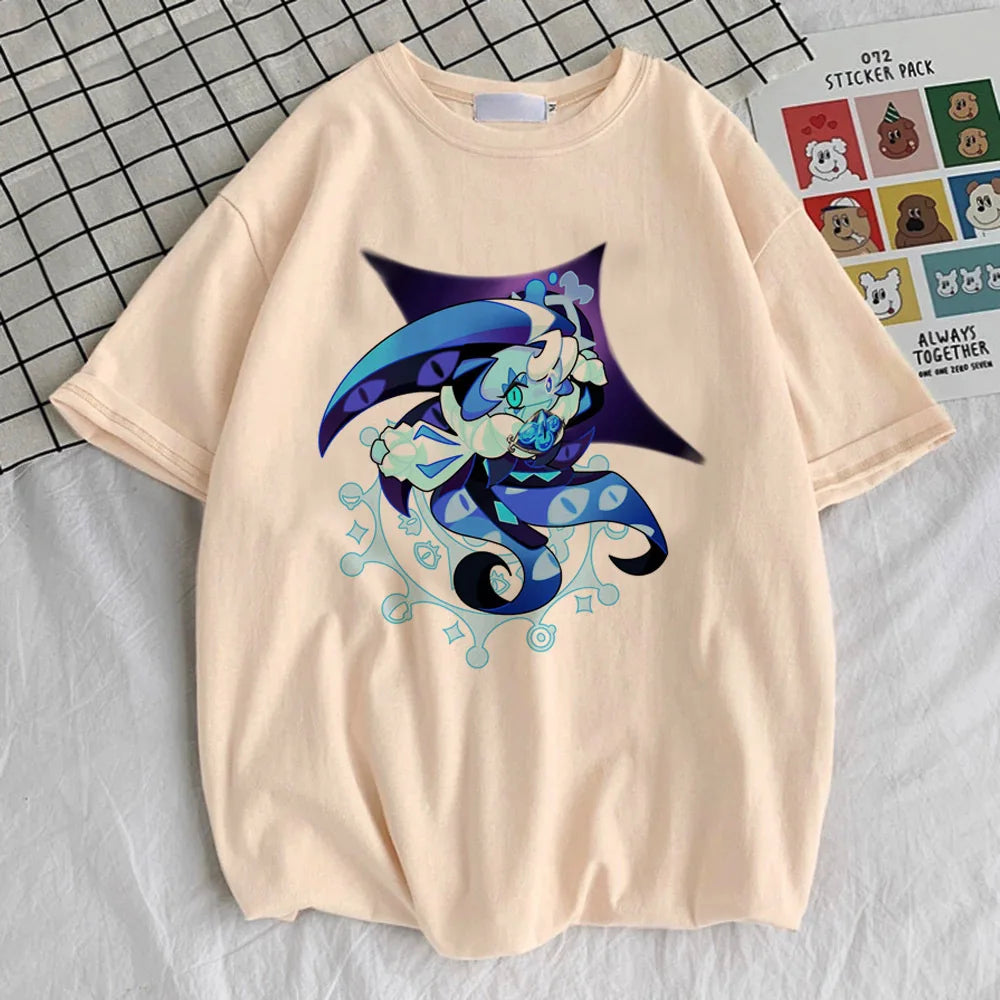 Shadow Milk Cookie Tshirt Cookie Run Kingdom Game T-Shirt Teen Adult