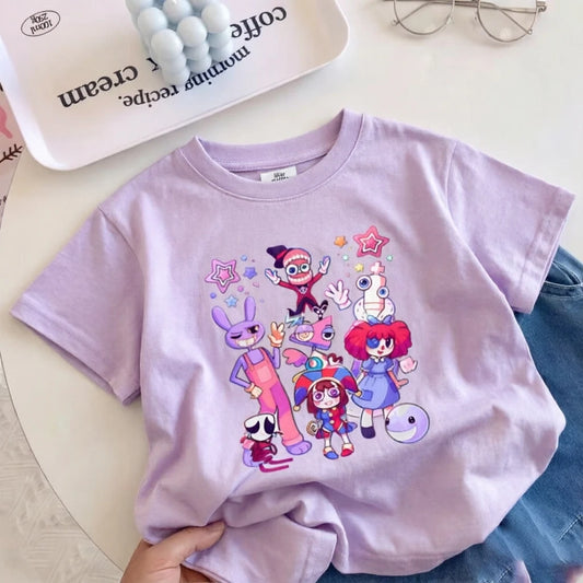THE AMAZING DIGITAL CIRCUS Kids TShirt Pomni Jax Caine TADC Clothes