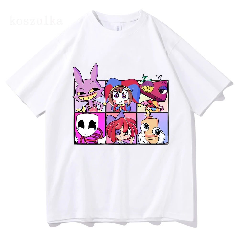 THE AMAZING DIGITAL CIRCUS Print T-Shirt Men Women TADC Clothes Pomni Jax Kinger