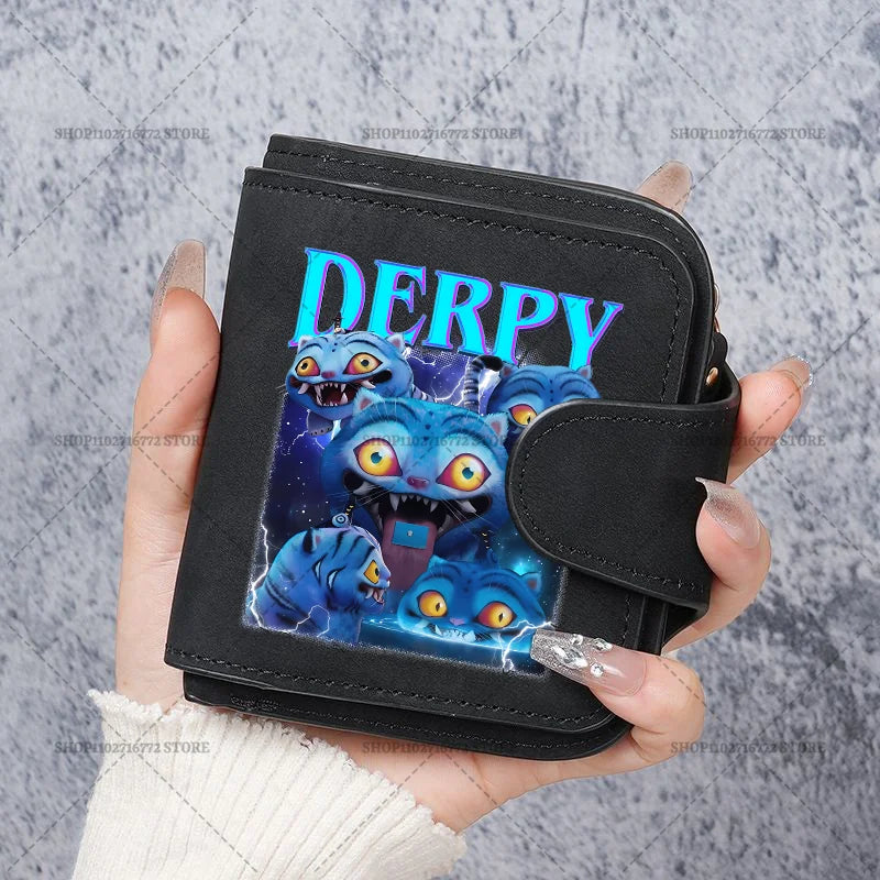 KPop Demon Hunters Leather PU Wallet Card Holder Purse Huntrix Saja Boys Rumi Merch Gifts