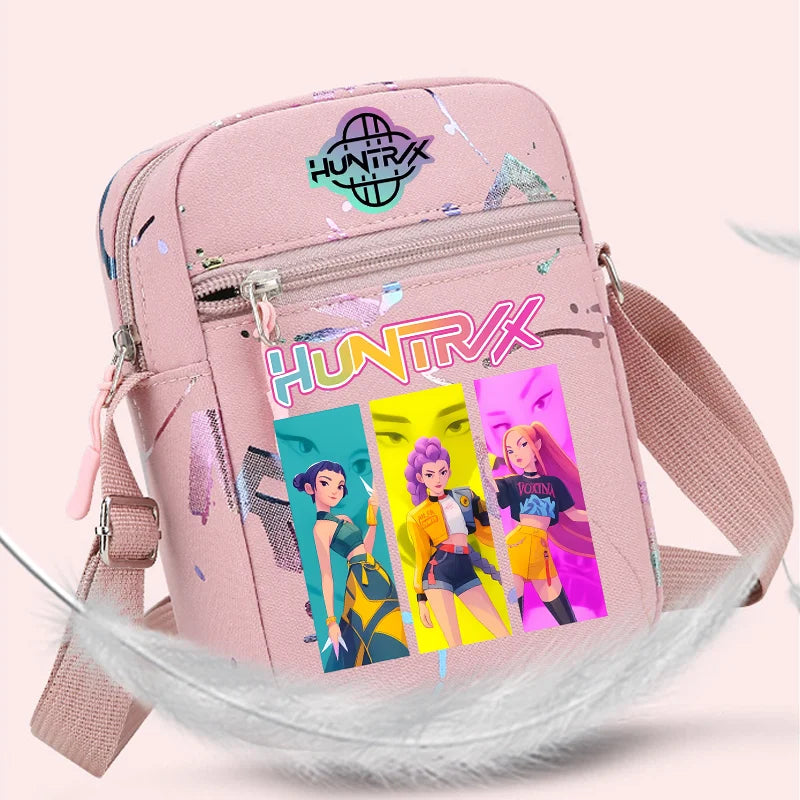 Kpop Demon Hunters Crossbody Bag HUNTRIX Backpack Rumi Pouch Bag