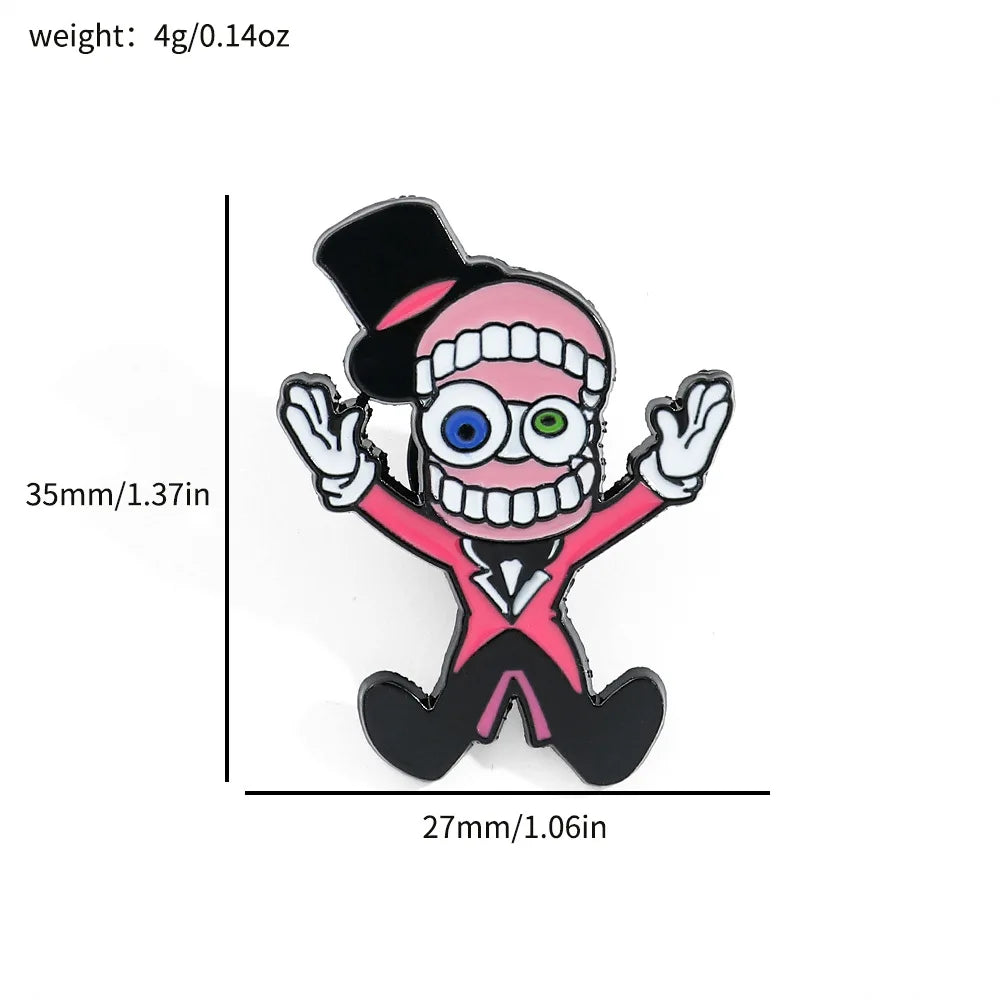 The Amazing Digital Circus Enamel Lapel Pin Badge Brooch TADC Pomni Jax Ragatha Accessories Jewellery