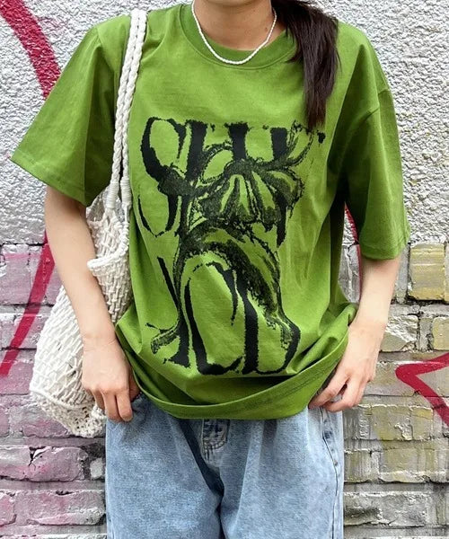 Gothic Printed Pattern Oversized Unisex TShirt