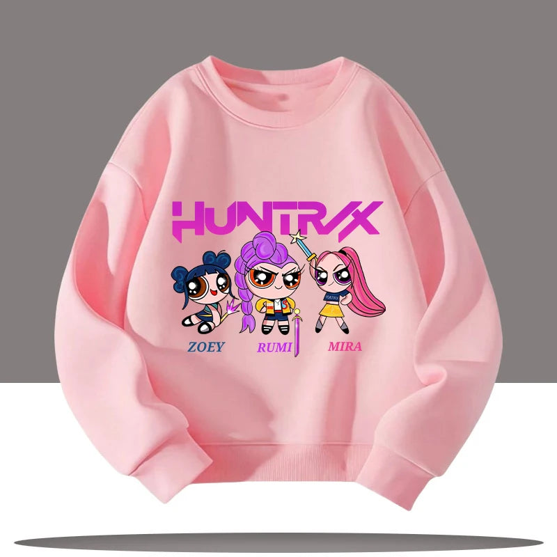 Kpop Demon Hunters 3-12 Year Old Jumper Top Sweater Sweatshirt Rumi Saja Boys K-pop