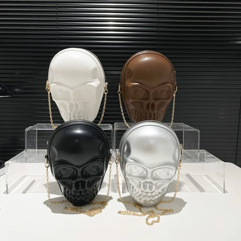 Punk Gothic Skull Purse Handbag Pouch