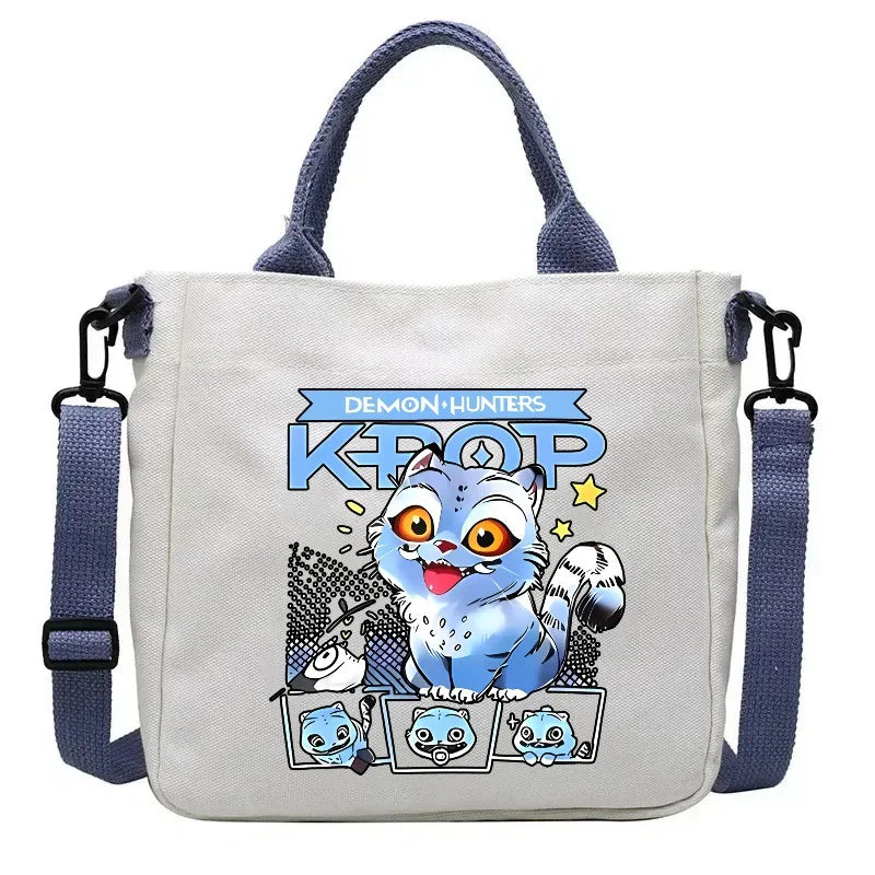 KPop Demon Hunters Crossbody Shoulder Bag Huntrix Tote Shopper Messenger Bag School Rumi K-pop